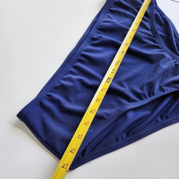NWT Noon Swim Women's Bottoms Women’s Plus Size 18 Swimwear Navy BLUE - Picture 3 of 10
